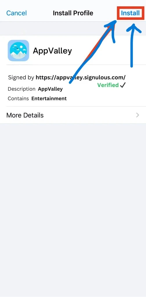 Install-AppValley-Profile