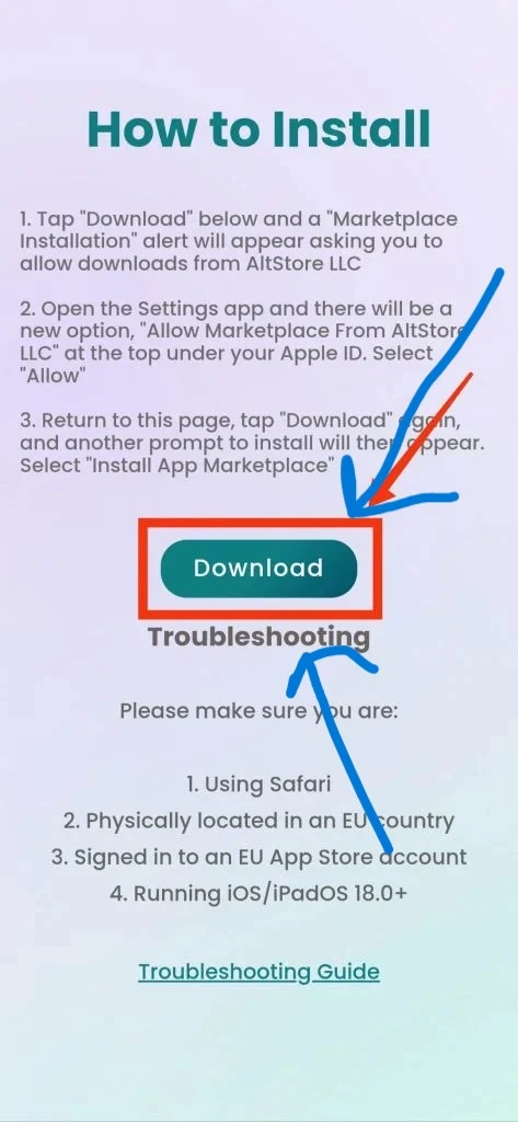 download altserver button